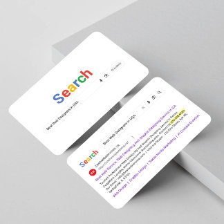 Google Zoeken, Zoekresultaten, Geïnspireerd door G Visitekaartje