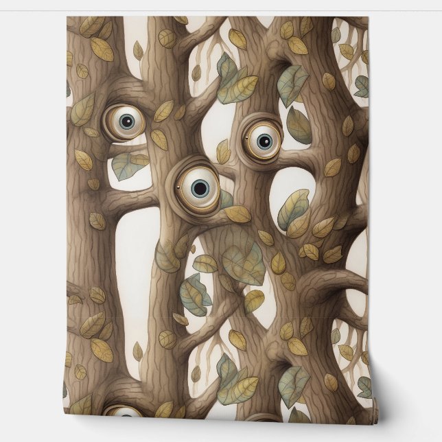 Googly Eyed Garden Botanical Behang (Afrollen)