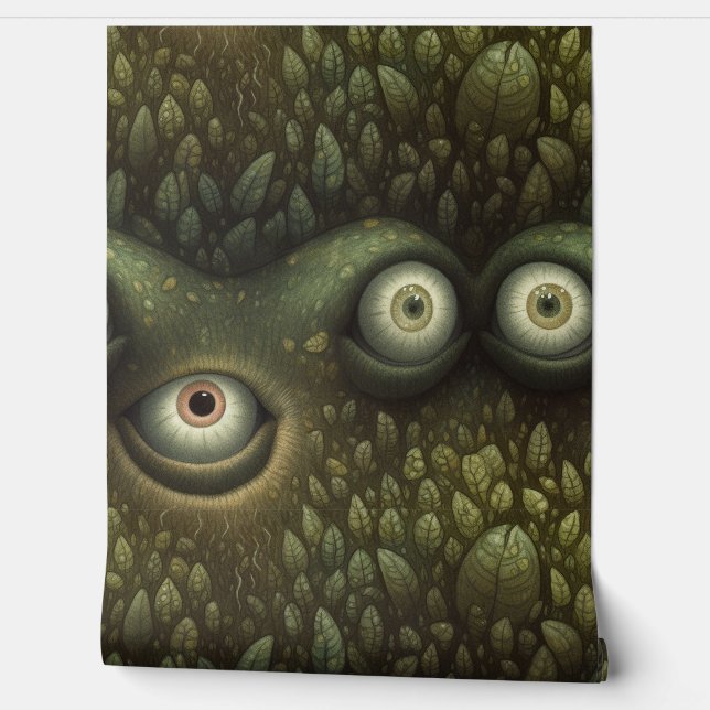 Googly Eyed Garden Botanical Behang (Afrollen)