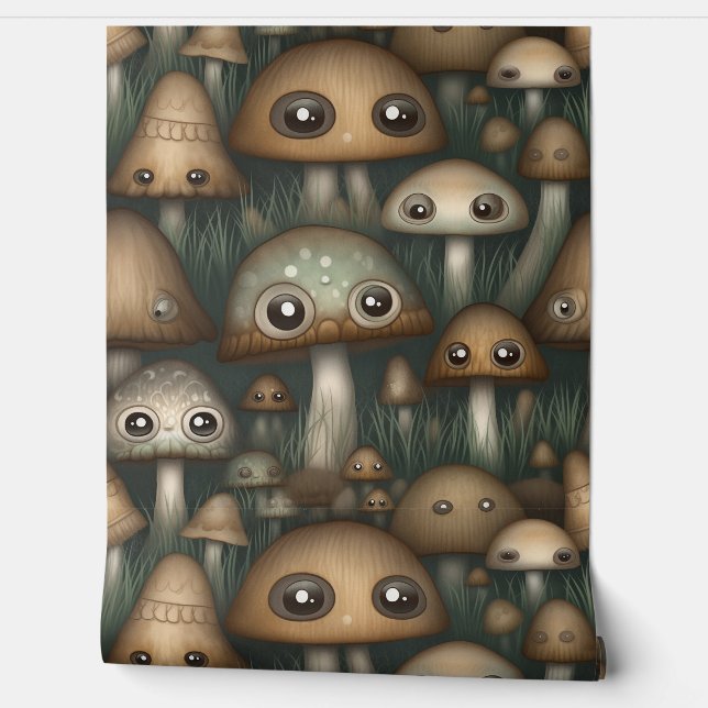 Googly Eyed Garden Botanical Behang (Afrollen)