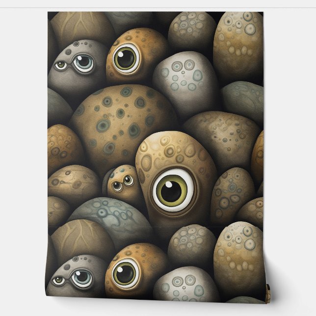 Googly Eyed Garden Botanical Behang (Afrollen)