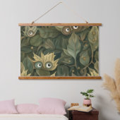 Googly Eyed Garden Botanical Hangend Wandkleed (Slaapkamer)