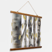 Googly Eyed Garden Botanical Hangend Wandkleed (Gebogen)