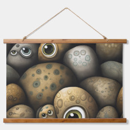 Googly Eyed Garden Botanical Hangend Wandkleed