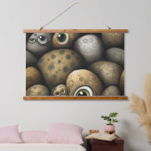 Googly Eyed Garden Botanical Hangend Wandkleed (Slaapkamer)
