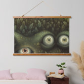 Googly Eyed Garden Botanical Hangend Wandkleed (Slaapkamer)
