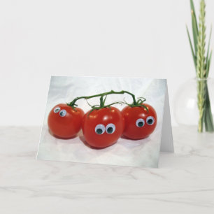 Googly Eyed Gekke Tomatoes Kaart