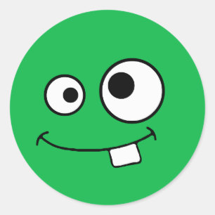 Googly Eyed Green Monster Sticker