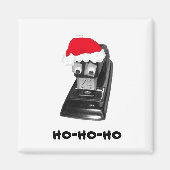 Googly-eyed Ho-Ho-Ho Santa Stapler Magnet (Devant)