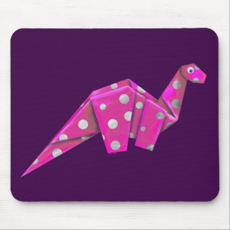 Googly-Eyed Origami Brachiosaurus - Roze Muismat