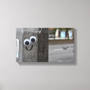 Googly Eyes Eyeball New York City Photography NYC Canvas Afdruk