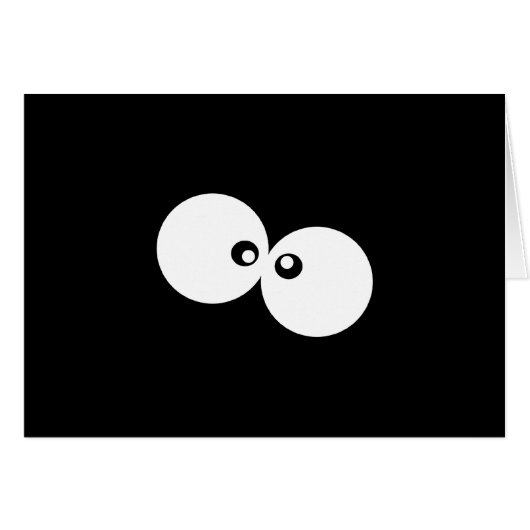 Googly Eyes, Funny Eyes, noir et blanc (Devant horizontal)