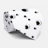 Googly Eyes Googily Black and White Funny Stropdas (Opgerold)