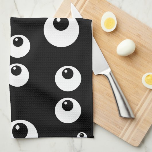 Googly Eyes Theedoek (Quarter Fold)
