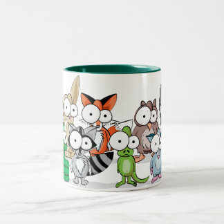 Googly Family Tweekleurige Koffiemok