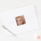 Googly Girl Vierkante Sticker (Envelop)