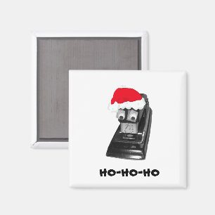 Googly-oyed Ho-Ho-Ho Santa Stapler Magnet Magneet