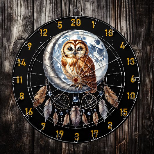 Gooi als een uil-ster dartbord