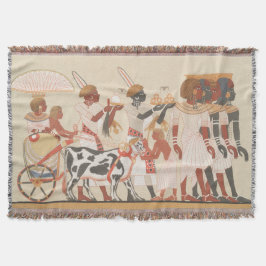 Gooi Blanket met een  Egyptische illustratie Deken