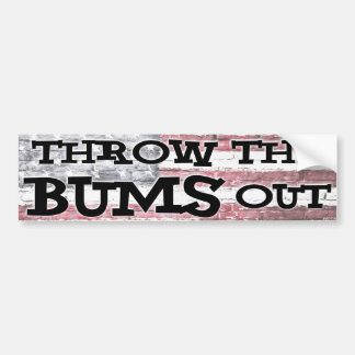 Gooi de Bums uit Bumpersticker