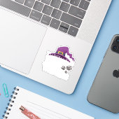 Gooi de Dice Witches Bunco Night Halloween Sticker (Laptop met iPhone)