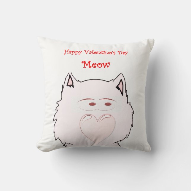 gooi de kussen decore  valentijnen (Voorkant)