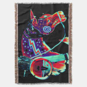 Gooi Deken met "Painted Pony" ontwerp (Voorkant Verticaal)