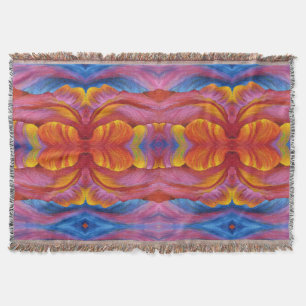 Gooi deken Rainbow Tulip Patroon