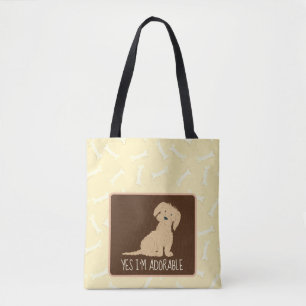 Gooi een Bone MALTIPOO Canvas tas