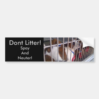 Gooi geen afval op straat bumpersticker