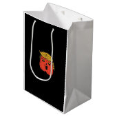 Gooi hem eruit als een pompoen Trumpkin Halloween Medium Cadeauzakje (Voorkant Gekanteld)