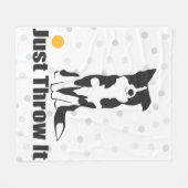 Gooi het gewoon weg | Grens Collie Blanket Fleece Deken (Voorkant (Horizontaal))