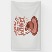 Gooi het op het Wiel Pottery Art Clay Craft Spandoek (Verticaal)