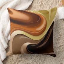 Gooi kussen in stijlvolle abstracte afbeelding