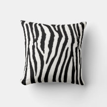 Gooi kussen met zebraprint