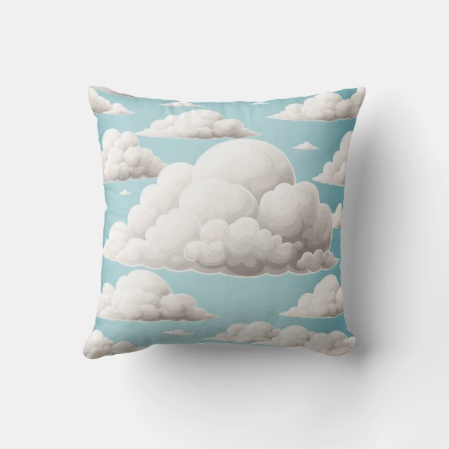 Gooi kussen (wolk) (Achterkant)