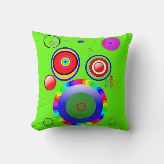 gooi looddecore abstract kussen (Voorkant)
