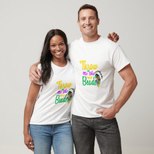 Gooi me de kralen Mardi Gras T-shirt