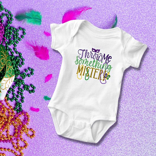 "Gooi me iets, meneer" Mardi Gras Romper