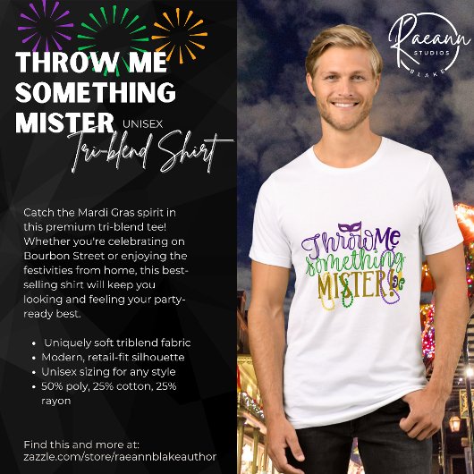 "Gooi me iets, meneer" Mardi Gras T-shirt