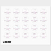 Gooide een driftbui ronde sticker (Vel)