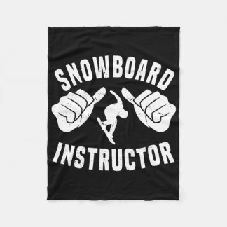 Gool Snowboard Instructor Outfit Snowboarden Minde Fleece Deken
