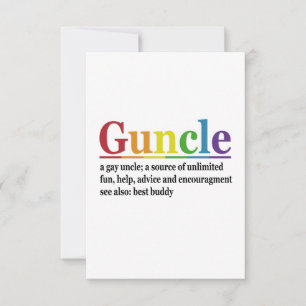 Goom Definition Rainbow Funny Gift Bedankkaart