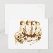 Goonies Pirate Ship Waterverf Graphic Briefkaart (Voorkant / Achterkant)