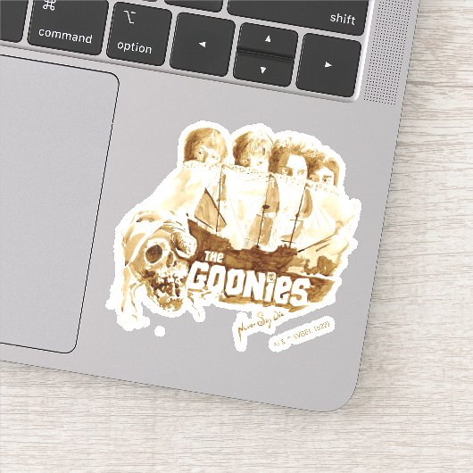 Goonies Pirate Ship Waterverf Graphic Sticker (Detail)