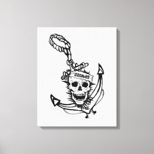 Goonies Skull & Anchor Graphic Canvas Afdruk