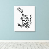 Goonies Skull & Anchor Graphic Canvas Afdruk (Insitu (Houten vloer))