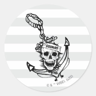 Goonies Skull & Anchor Graphic Ronde Sticker