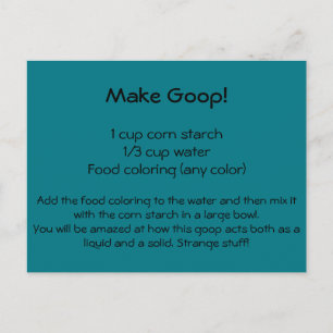 Goop Recipe Briefkaart