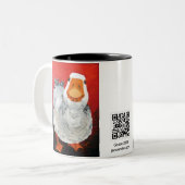 Goose 2011 tweekleurige koffiemok (Voorkant links)